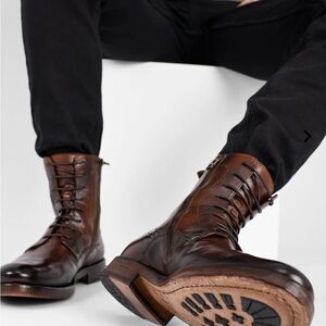 Untamed Street Italian made Men's Brown Leather Boots